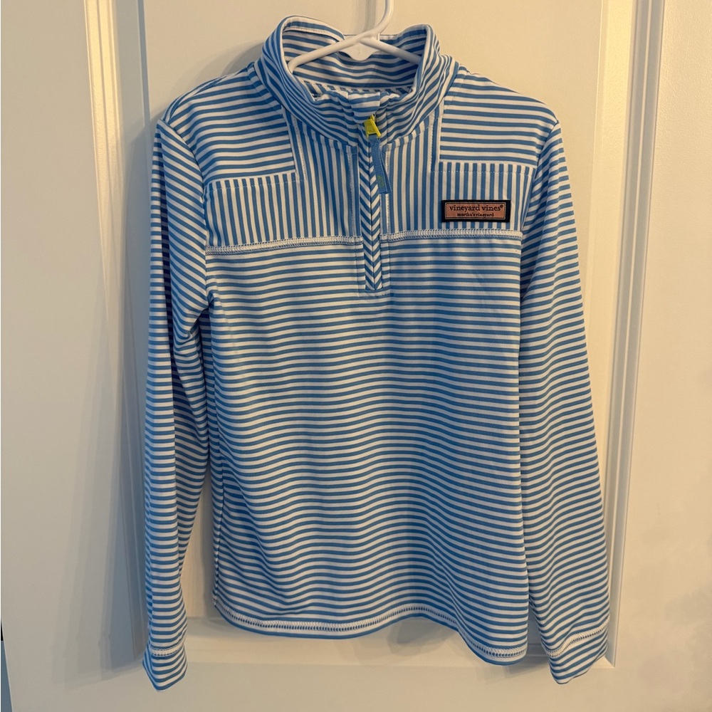 Vineyard Vines Blue and White Striped Kids Hoodie
